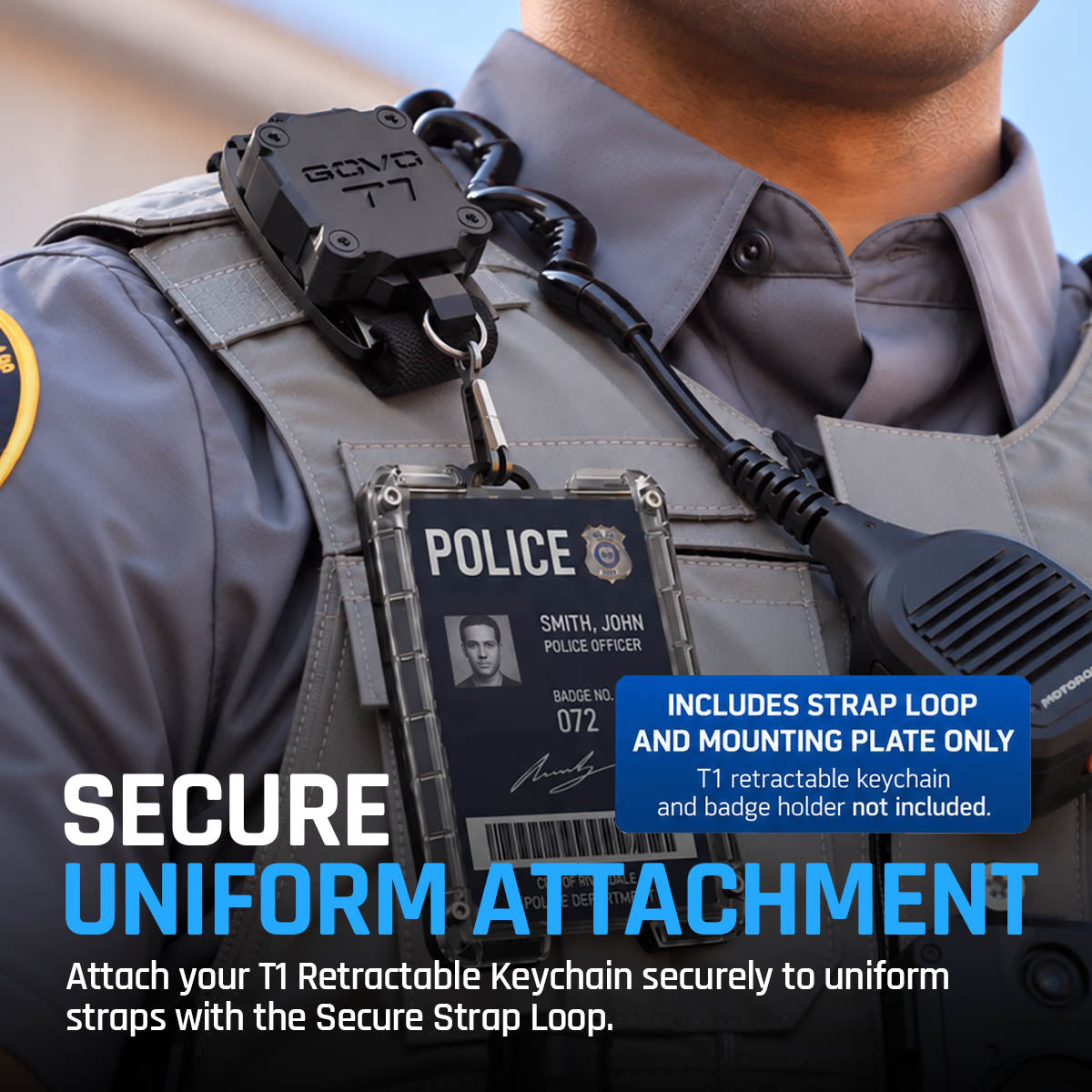 Secure Strap Loop for T1 Retractable Keychain
