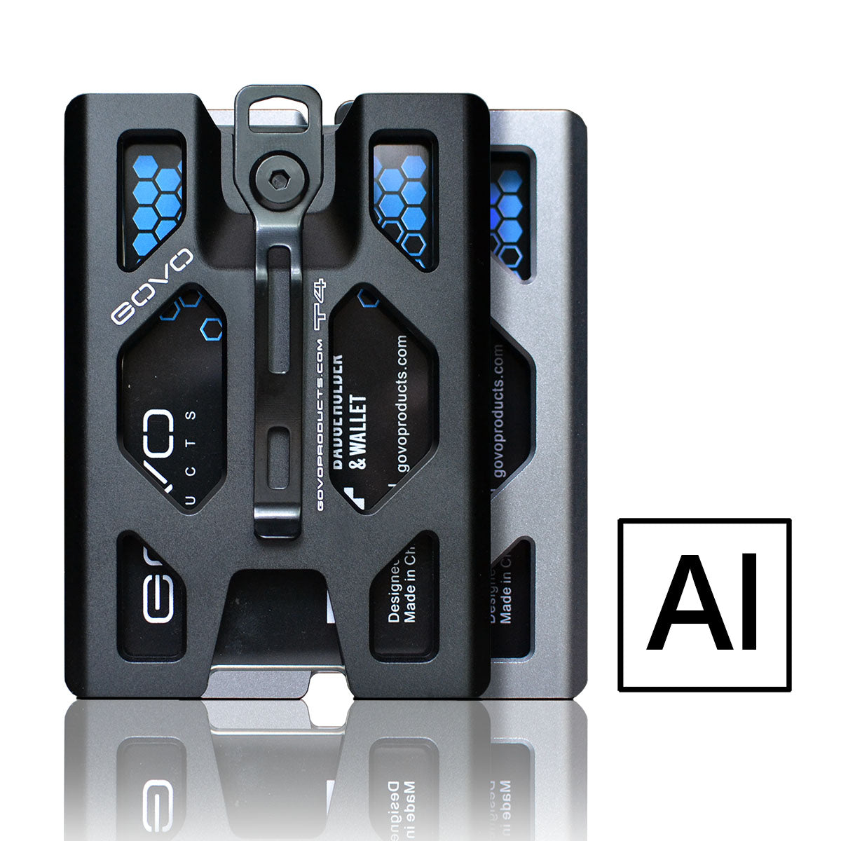 Aluminum T4 Badge Holder & Wallet