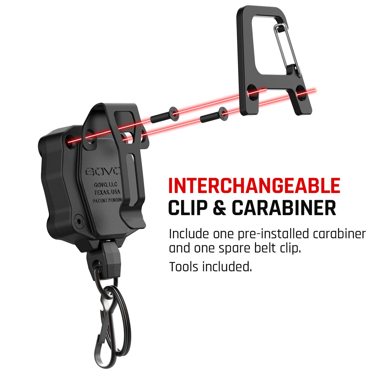 T1 Retractable Keychain