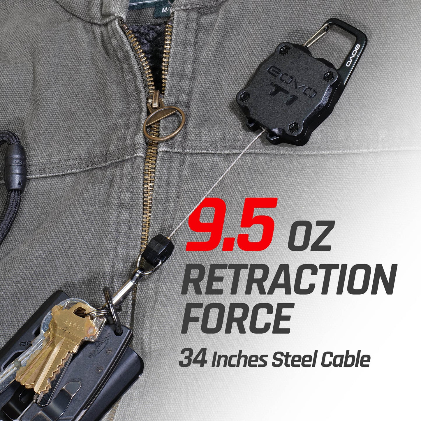 T1 Retractable Keychain