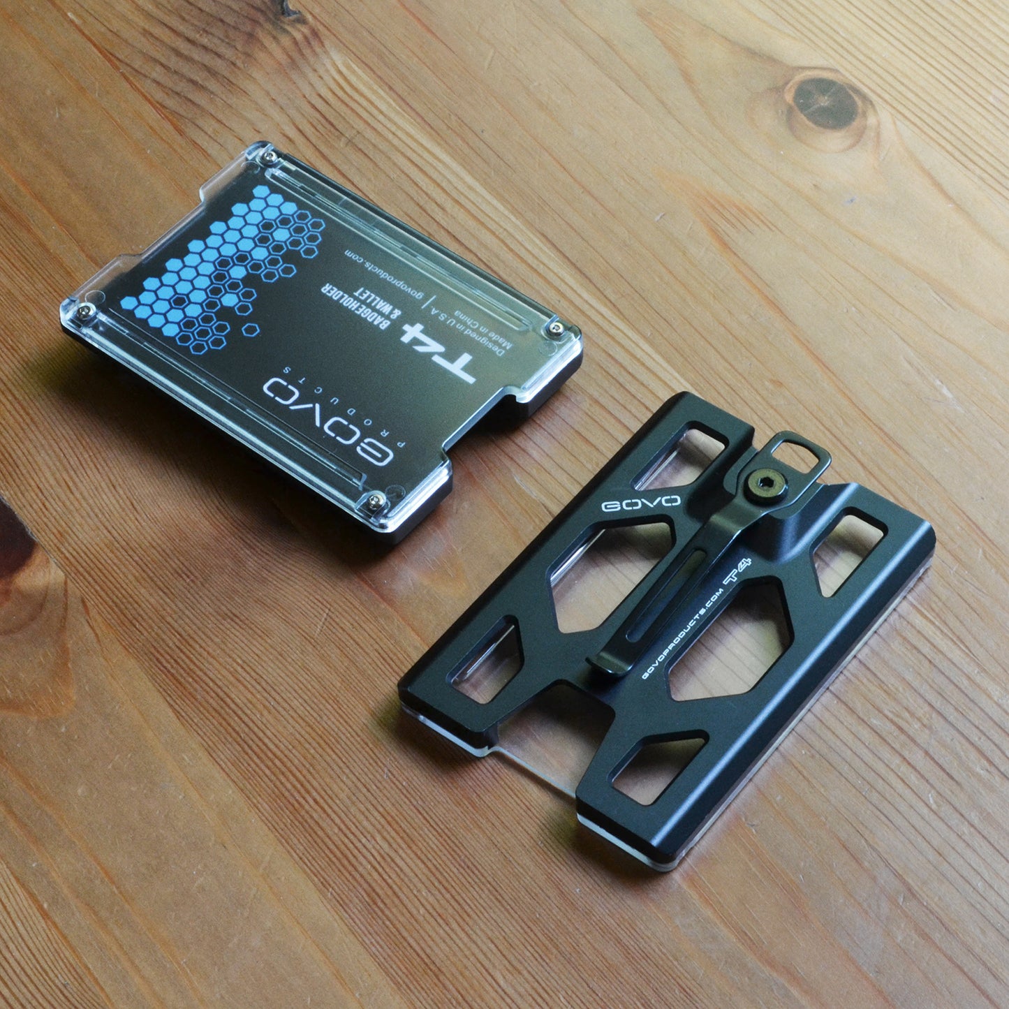 Aluminum T4 Badge Holder & Wallet