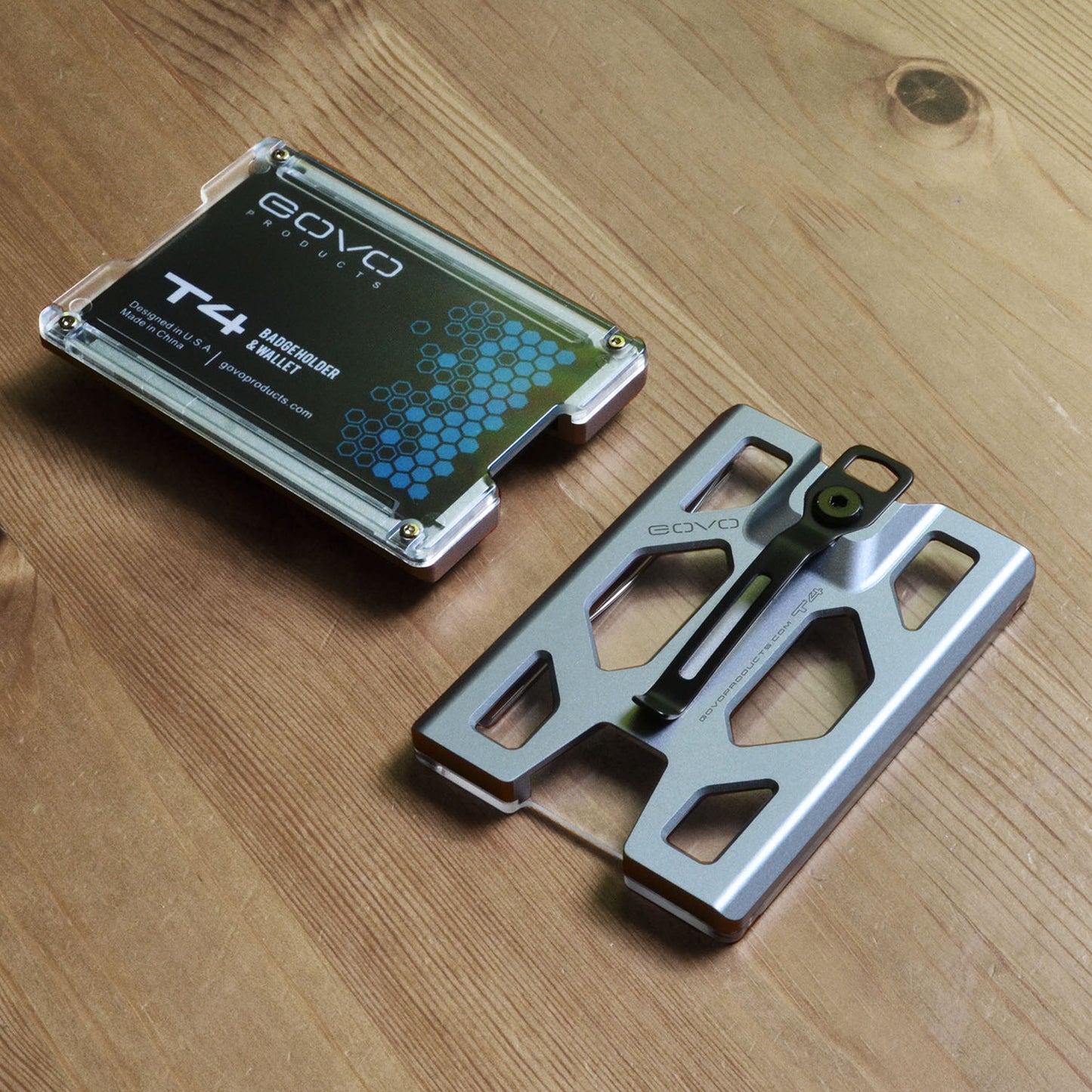 Aluminum T4 Badge Holder & Wallet