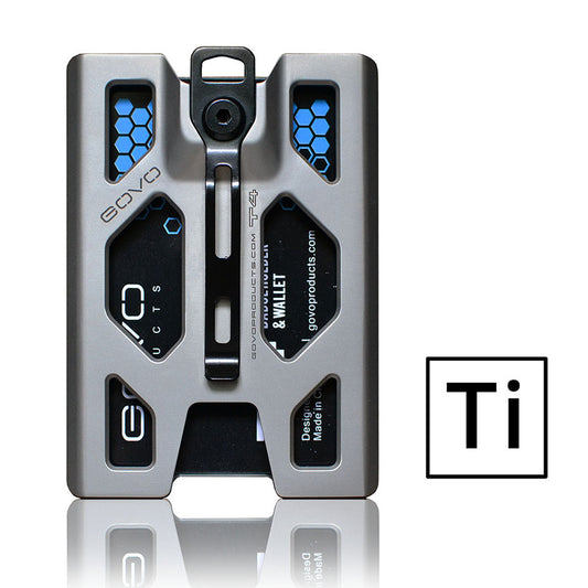 Titanium T4 Badge Holder & Wallet