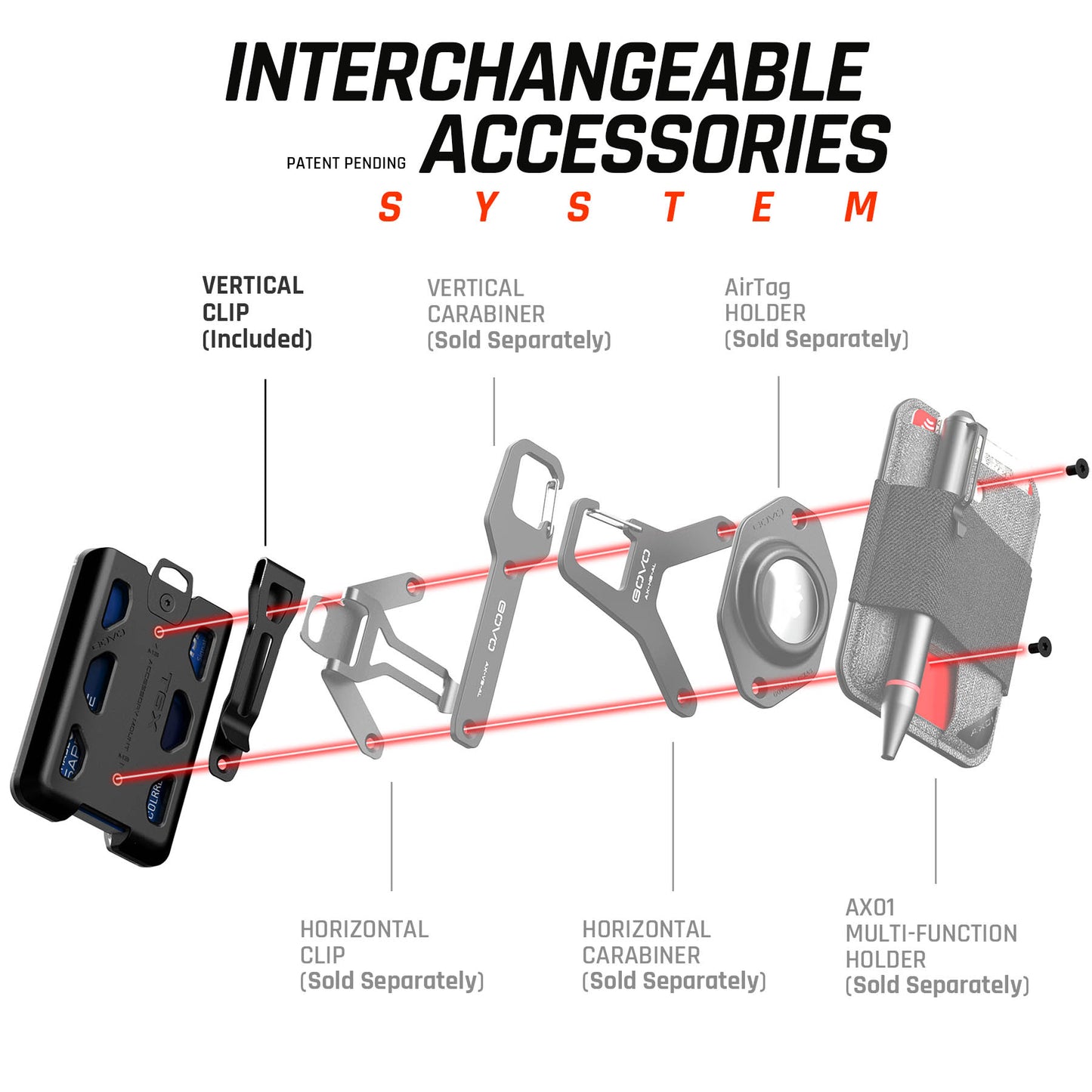 T6X Badge Holder & Wallet Vertical Clip