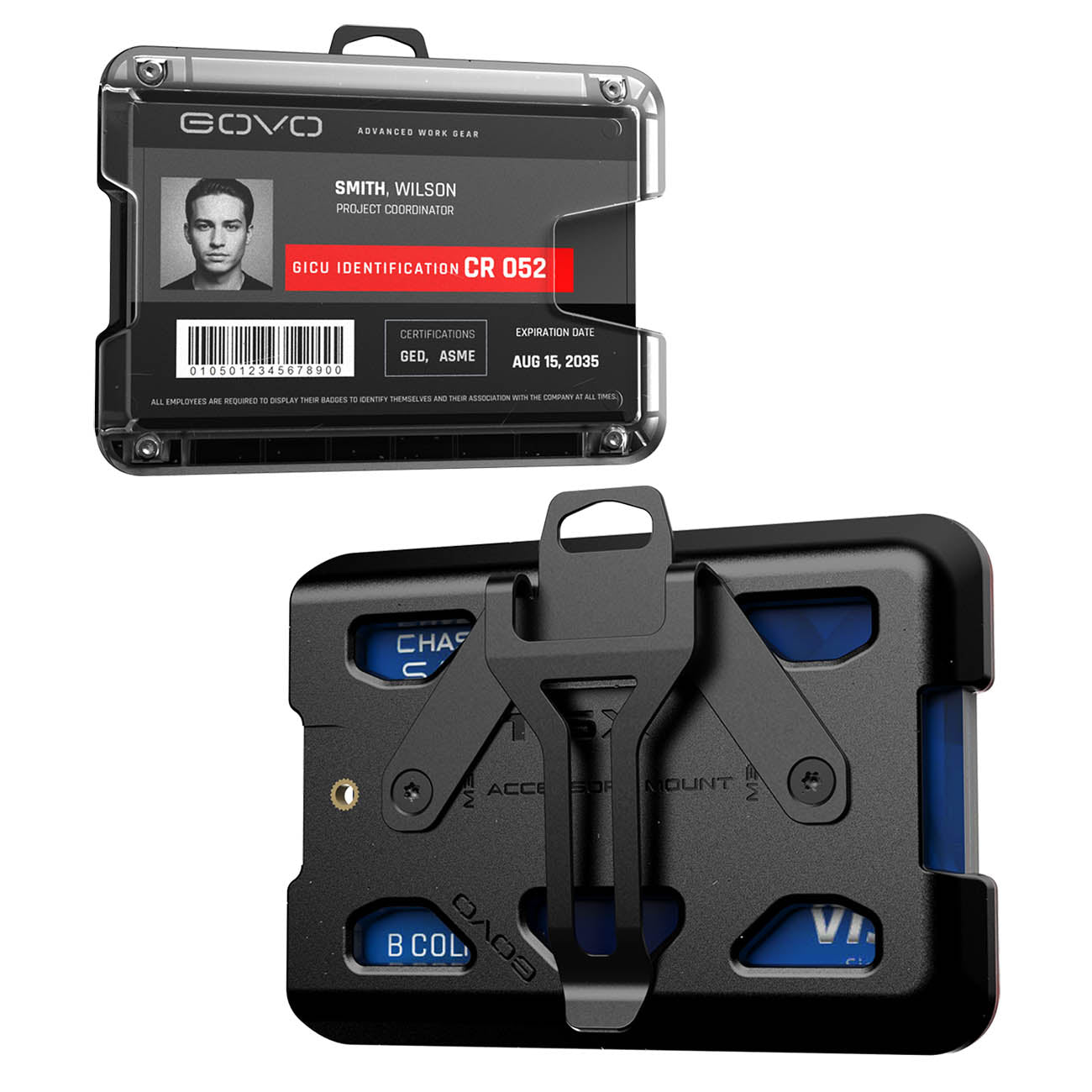 T6X Wallet & ID Holder Horizontal Clip