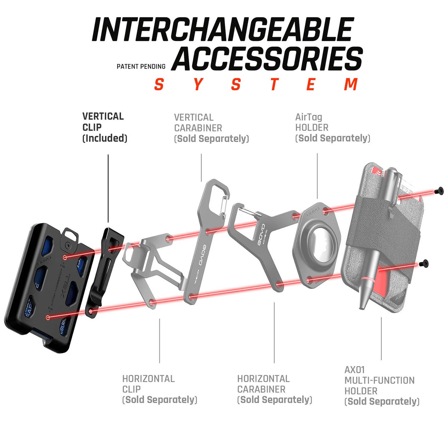 T6X Badge Holder & Wallet Vertical Clip