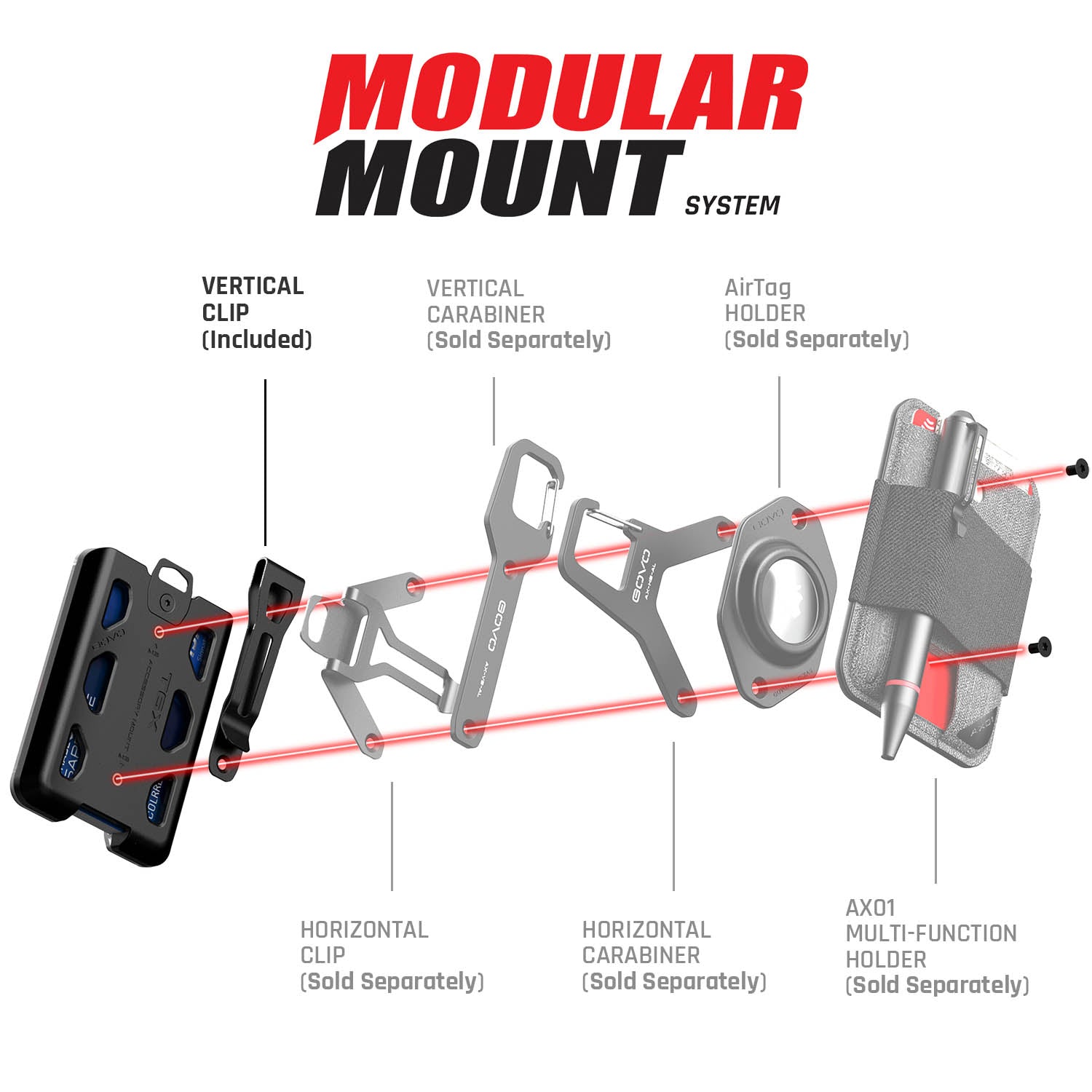T6X Wallet & ID Holder Vertical Clip – GOVO