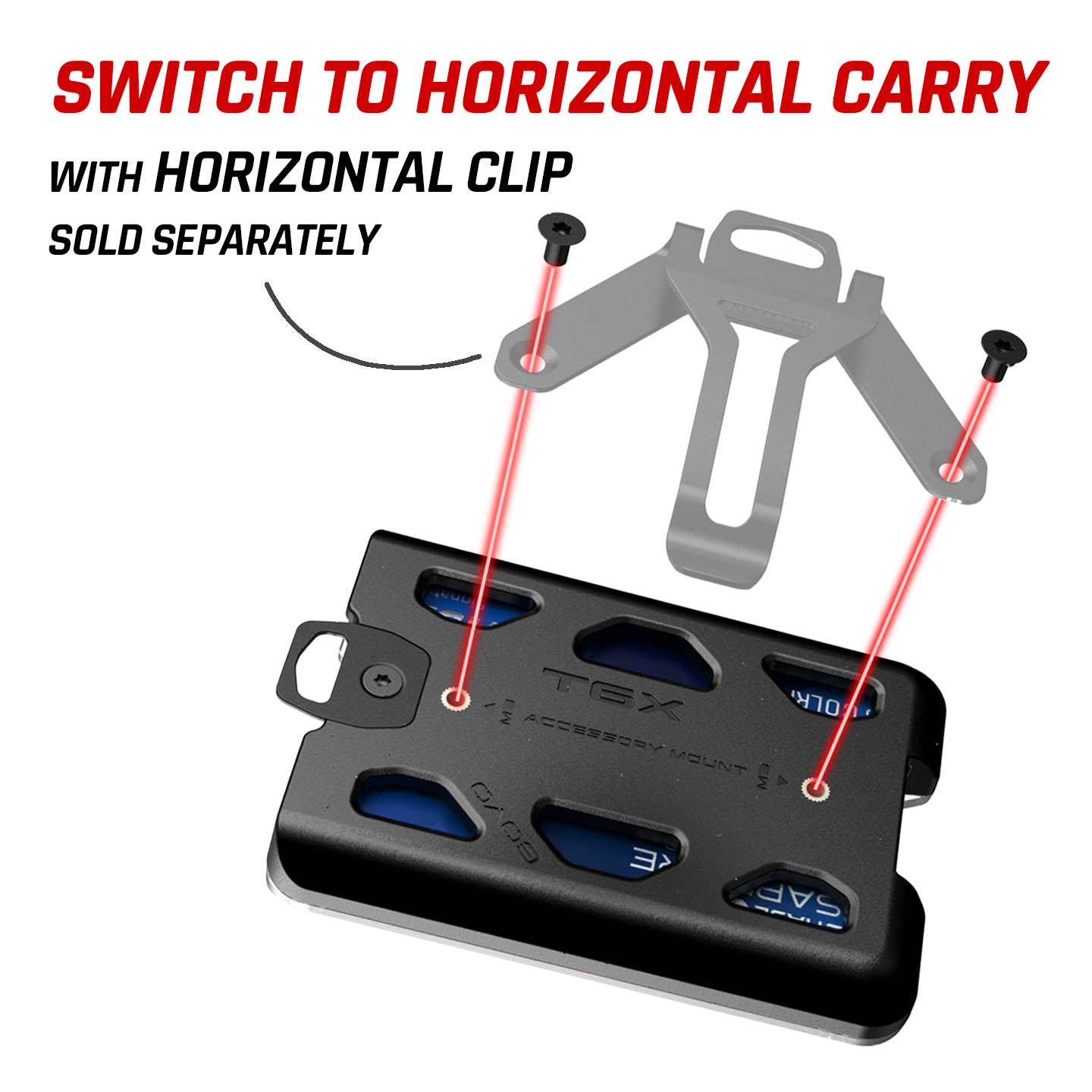 T6X Badge Holder & Wallet Vertical Clip